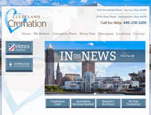 Tablet Screenshot of clevelandcremation.com
